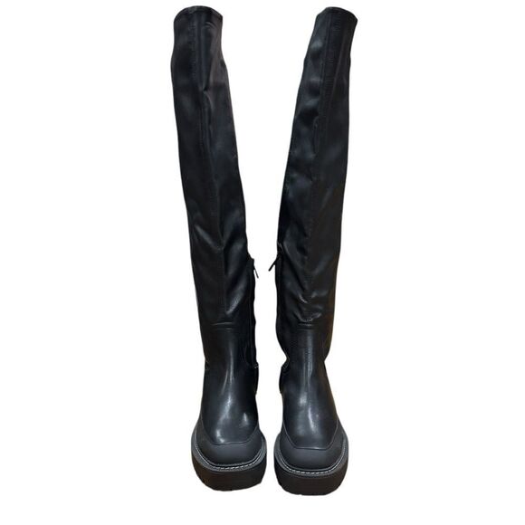Revolve Sam Edelman Lerue Over The Knee Tall Lug Boots - Picture 7 of 13